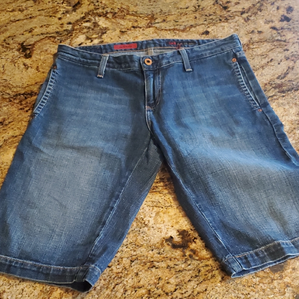 Ag Dione Blue Denim Shorts